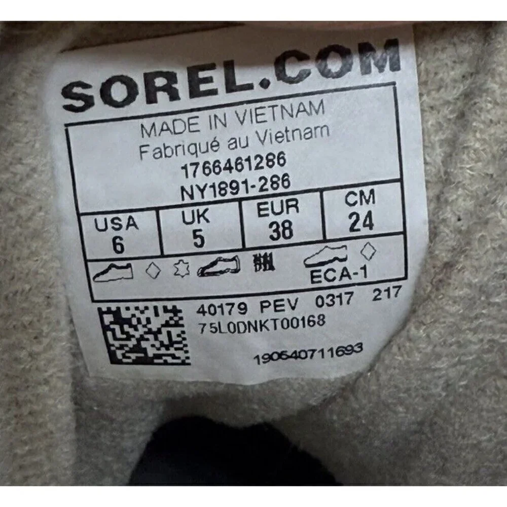 Sorel Cheyanne II Leather Duck Boots Waterproof Brown Lace Up NY1891-286 Men’s 6